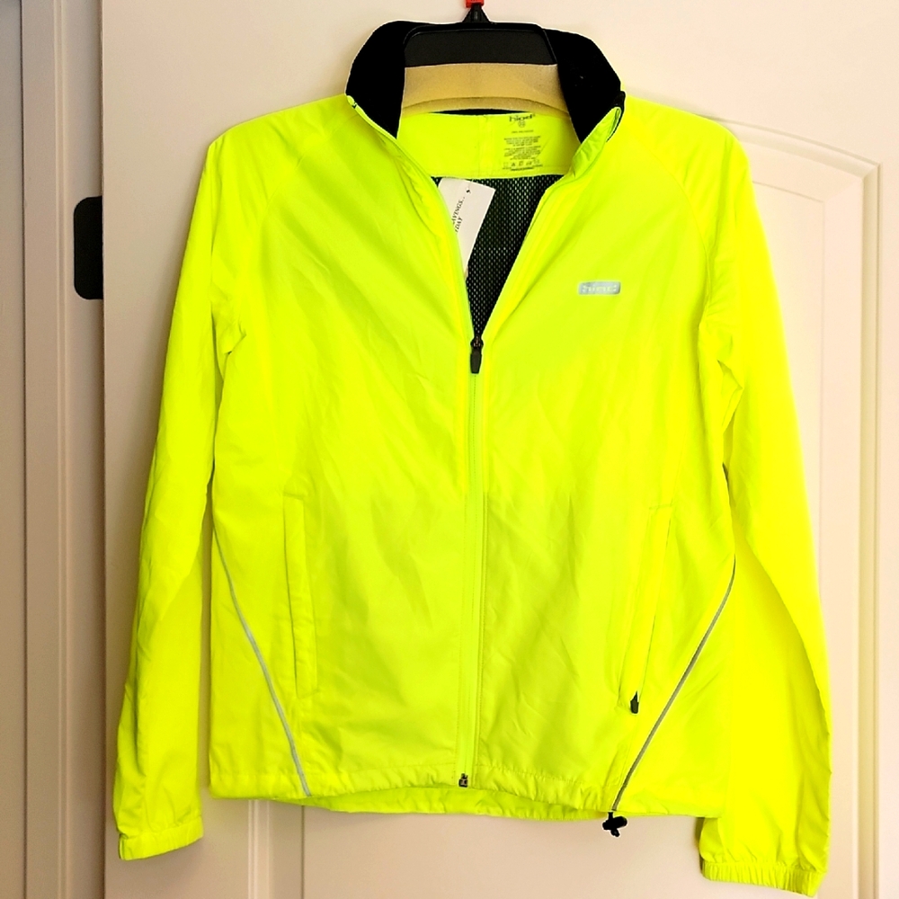 Hind Yellow Zippered Jacket High-Visibility Performance